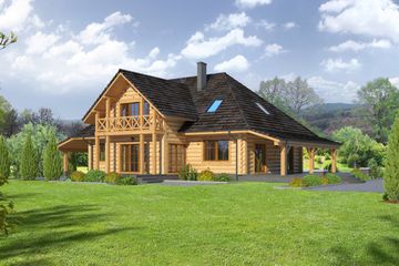  Projekt domu Wolimierz dw (KRP1723) - projekt domu parterowego z poddaszem - Zdjęcie 2