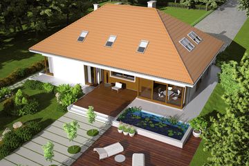  Projekt domu Morgan G2 (WRC1891) - projekt domu parterowego z poddaszem - Zdjęcie 3