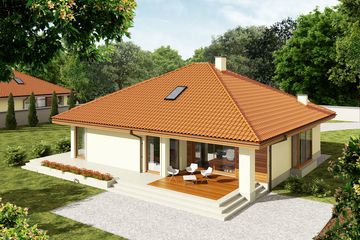  Projekt domu Flori III G1 (wersja B) (WRC2101) - projekt domu parterowego - Zdjęcie 3