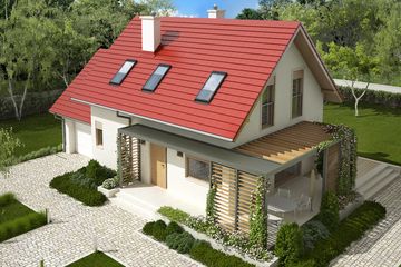  Projekt domu Lea G1 (WRC1993) - projekt domu parterowego z poddaszem - Zdjęcie 4