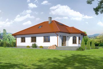 Projekt domu Zadębie 15 (KRP1731) - projekt domu parterowego - Zdjęcie 2