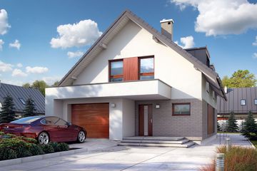  Projekt domu Alwin 3 (BSE1071) - projekt domu parterowego z poddaszem - Zdjęcie 1
