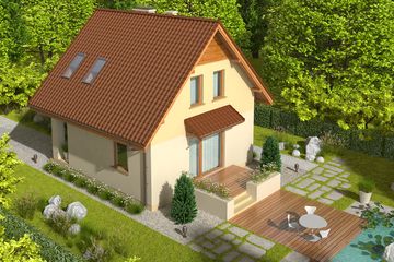  Projekt domu Beatka (WRC1475) - projekt domu parterowego z poddaszem - Zdjęcie 3