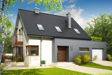  Projekt domu Mati G1 (WRC1912) - projekt domu parterowego z poddaszem - Zdjęcie 4