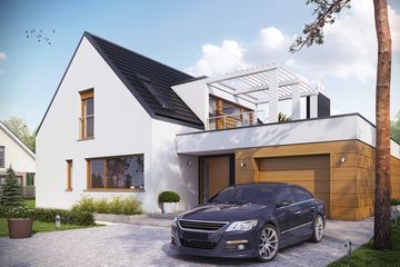  Projekt domu Neo G1 energo (WRC2432) - projekt domu parterowego z poddaszem - Zdjęcie 3