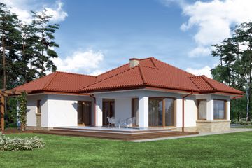  Projekt domu Keos 2 (WRW1095) - projekt domu parterowego - Zdjęcie 5