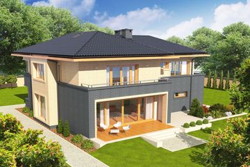  Projekt domu Lorenzo G2 (WRC2022) - projekt domu z pełnym piętrem - Zdjęcie 3