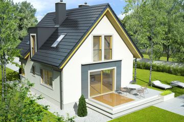  Projekt domu Julek (WRC1910) - projekt domu parterowego z poddaszem - Zdjęcie 3