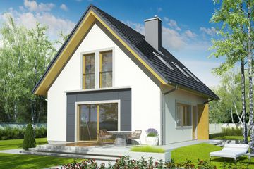  Projekt domu Julek (WRC1910) - projekt domu parterowego z poddaszem - Zdjęcie 4