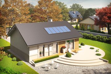  Projekt domu Kornel energo (WRC2389) - projekt domu parterowego - Zdjęcie 3