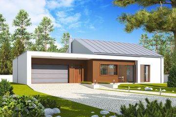  Projekt domu EX 8 G2 soft (wersja A) (WRC2487) - projekt domu parterowego - Zdjęcie 4