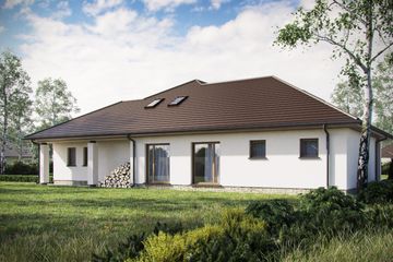  Projekt domu D204A (WAI1309) - projekt domu parterowego - Zdjęcie 4