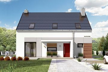  Projekt domu Eco 5 bez garażu [B] (WRF1601) - projekt domu parterowego z poddaszem - Zdjęcie 1