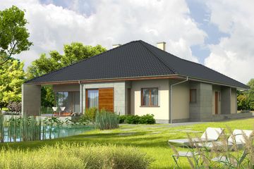  Projekt domu Megan G2 (WRC1864) - projekt domu parterowego - Zdjęcie 3