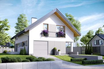  Projekt domu HomeKoncept-25 (KRX1027) - projekt domu parterowego z poddaszem - Zdjęcie 2