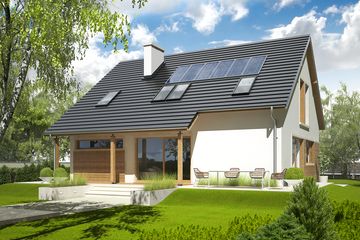  Projekt domu Alba G1 bianco (WRC1961) - projekt domu parterowego z poddaszem - Zdjęcie 3