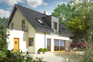  Projekt domu Mati II G1 (WRC1983) - projekt domu parterowego z poddaszem - Zdjęcie 3