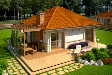  Projekt domu Tosia energo (WRC2381) - projekt domu parterowego - Zdjęcie 3