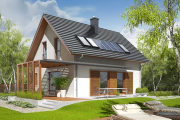  Projekt domu Lea (wersja B) bianco (WRC1962) - projekt domu parterowego z poddaszem - Zdjęcie 3