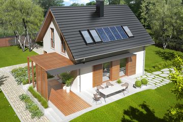  Projekt domu Lea (wersja B) bianco (WRC1962) - projekt domu parterowego z poddaszem - Zdjęcie 4