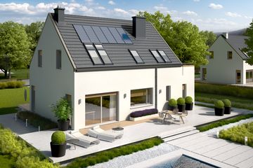  Projekt domu Oskar (z wiatą) energo (WRC2376) - projekt domu parterowego z poddaszem - Zdjęcie 4