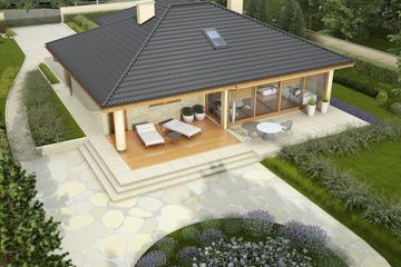 Projekt domu Alan G1 - parterowy dom o powierzchni 141,80 m², dach kopertowy - ujęcie 4