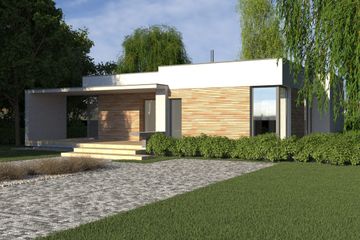  Projekt domu Squar (WAF1021) - projekt domu parterowego - Zdjęcie 1