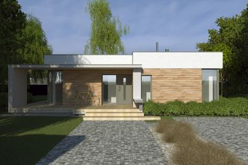  Projekt domu Squar (WAF1021) - projekt domu parterowego - Zdjęcie 2