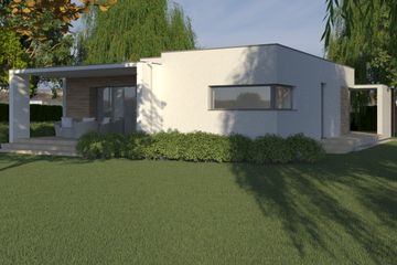  Projekt domu Squar (WAF1021) - projekt domu parterowego - Zdjęcie 5