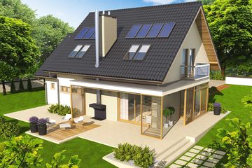  Projekt domu Edi G1 (WRC2012) - projekt domu parterowego z poddaszem - Zdjęcie 3