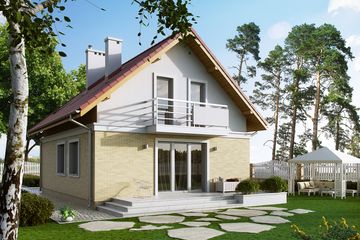  Projekt domu Laura 2 (BSA2049) - projekt domu parterowego z poddaszem - Zdjęcie 2