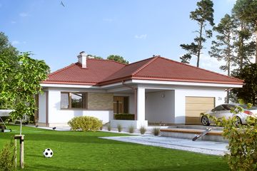  Projekt domu Kiwi 2 (BSA2053) - projekt domu parterowego - Zdjęcie 1