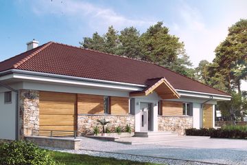  Projekt domu Decyma 4 (BSA2054) - projekt domu parterowego - Zdjęcie 1