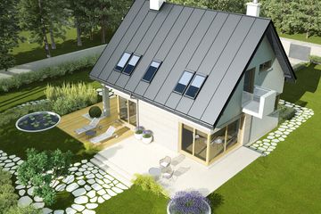  Projekt domu Tim (WRC1905) - projekt domu parterowego z poddaszem - Zdjęcie 3