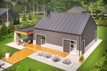  Projekt domu Edwin II G1 energo (WRC2393) - projekt domu parterowego - Zdjęcie 3