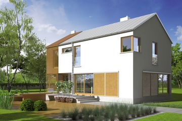  Projekt domu EX 1 soft (WRC2485) - projekt domu z pełnym piętrem - Zdjęcie 3