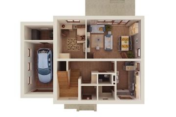  Projekt domu Chaber (107) (KRD1033) - projekt domu parterowego z poddaszem - Zdjęcie 10