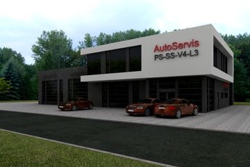  Projekt warsztatu PS-SS-V4-L3 (SLR1100) - projekt warsztatu z pełnym piętrem - Zdjęcie 2