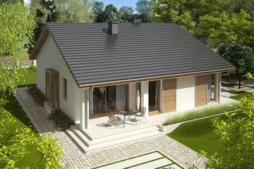  Projekt domu Rafael II bianco (WRC1978) - projekt domu parterowego - Zdjęcie 4