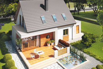  Projekt domu Ernest G1 (WRC2122) - projekt domu parterowego z poddaszem - Zdjęcie 3