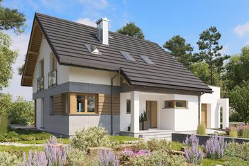  Projekt domu Pamela (1414) (KRD2626) - projekt domu parterowego z poddaszem - Zdjęcie 1