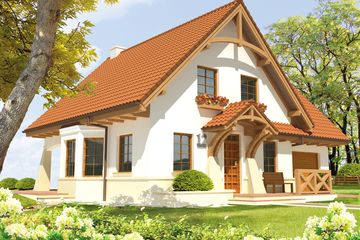  Projekt domu Karolinka G1 (WRC1688) - projekt domu parterowego z poddaszem - Zdjęcie 3