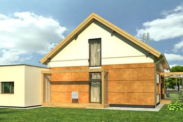  Projekt domu AJR_25_A1 (WOJ1007) - projekt domu parterowego z poddaszem - Zdjęcie 3