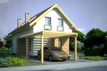  Projekt domu AJR_20_C (WOJ1005) - projekt domu parterowego z poddaszem - Zdjęcie 8