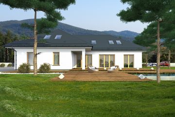 Projekt domu Madera 2 (BBE1034) - projekt domu parterowego z poddaszem - Zdjęcie 2
