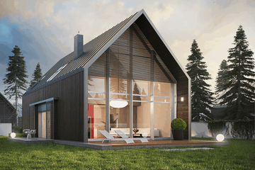  Projekt domu EX 13 soft (WRC2475) - projekt domu parterowego z poddaszem - Zdjęcie 4