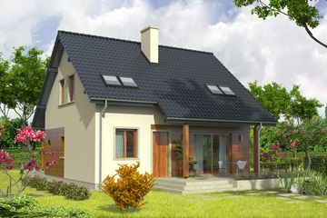  Projekt domu Robin (WRC1866) - projekt domu parterowego z poddaszem - Zdjęcie 3