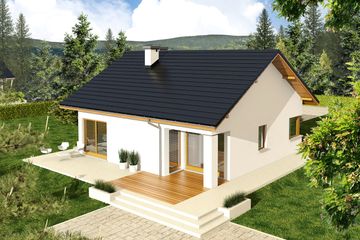  Projekt domu Tori III (wersja A) economic (WRC2064) - projekt domu parterowego - Zdjęcie 3