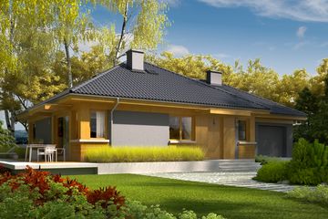  Projekt domu Anabela G1 multi-comfort (WRC2554) - projekt domu parterowego - Zdjęcie 2