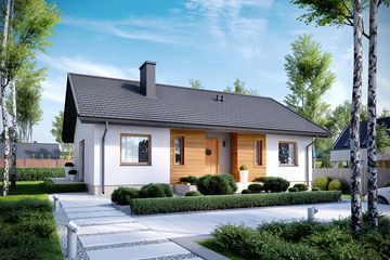  Projekt domu Kornel V energo (WRC2529) - projekt domu parterowego - Zdjęcie 4